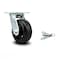 Service Caster 5 Inch Rubber on Steel Swivel Caster with Roller Bearing and Swivel Lock SCC SCC-30CS520-RSR-BSL - alternate 1